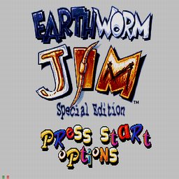 Earthworm Jim - Special Edition (U) Title Screen